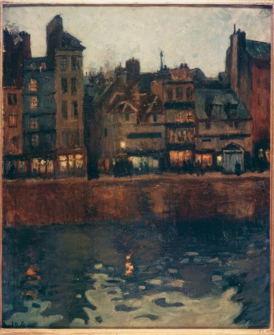 Le port du Havre au crépuscule - Raoul Dufy