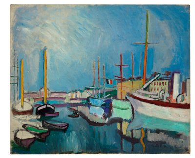 Le port du Havre, vers 1905-1906 (huile sur toile) - Raoul Dufy