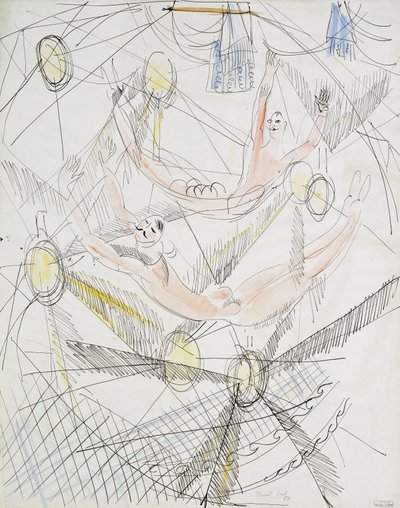 The Trapeze ; Les Trapézistes - Raoul Dufy