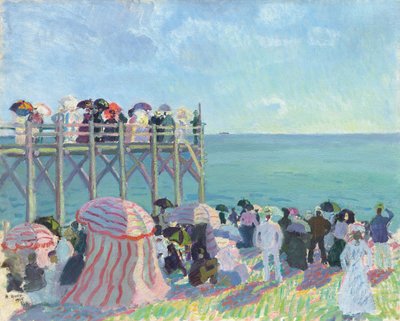 La plage et la jetée de Trouville - Raoul Dufy