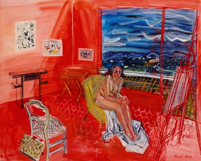 Atelier de Vence (huile sur toile) - Raoul Dufy