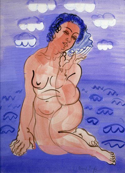 Vénus au coquillage ; Vénus à la Coquille, vers 1925-1930 (aquarelle et gouache sur crayon sur papier) - Raoul Dufy