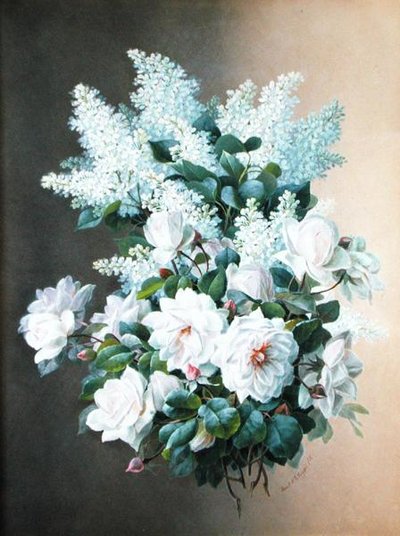 Lilas et roses, c.1900 - Raoul M. de Longpre