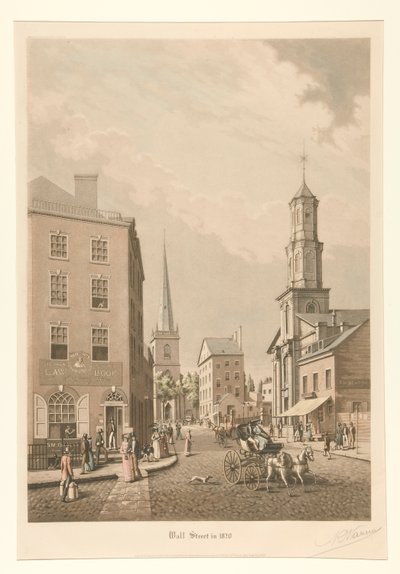Wall Street en 1820 - Raoul Varin