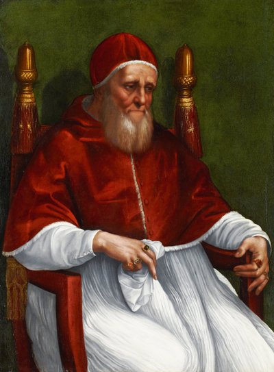 Portrait du Pape Jules II - Raphael (1483 1520) (& studio)