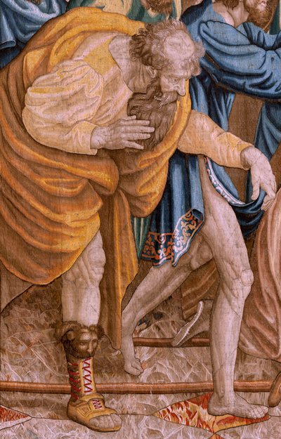 Série Actes des Apôtres. Saint Paul et Saint Barnabé à Lystre. Huitième tapisserie de la série - Raphael
