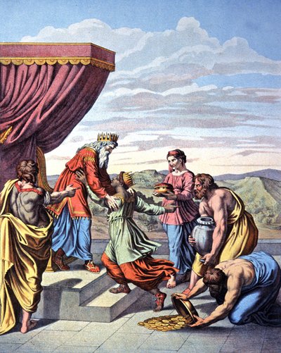Rencontre entre la reine de Saba et le roi Salomon, vers 1850 - Raphael (1483 1520) (after)