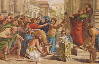 Le Sacrifice à Lystre - Raphael (1483 1520) (after)