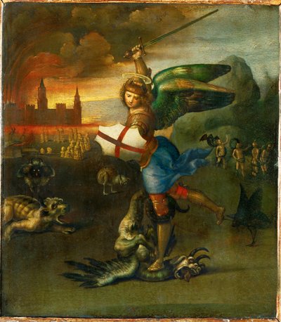 Saint Michel. Peint pour Guidobaldo Montefeltre, duc d