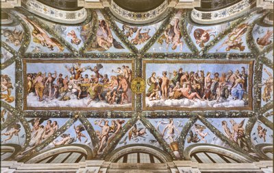 Vue des voûtes de la Loggia de Cupidon et Psyché - Raphael