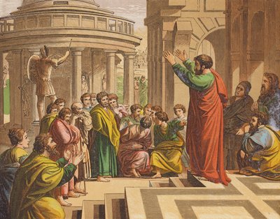 Saint Paul prêchant à Athènes - Raphael (1483 1520) (after)