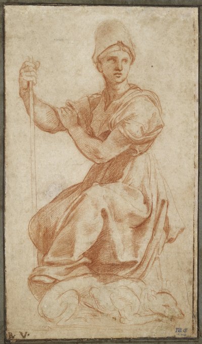 Figure féminine allégorique ; Allégorie de Fides - Raphael