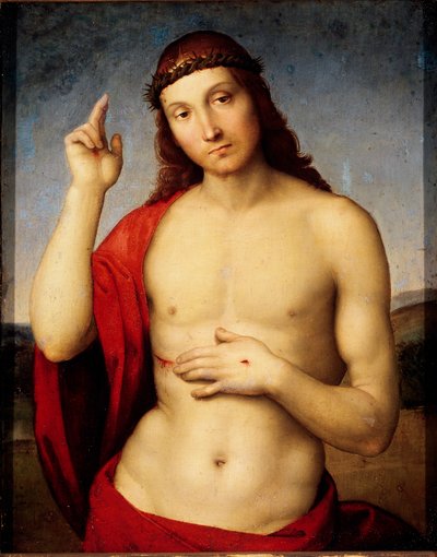 Le Christ bénissant (peinture par Raphaël) - Raphael