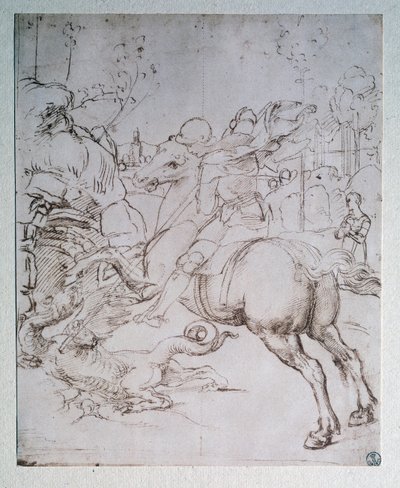 Saint Georges et le Dragon - Raphael