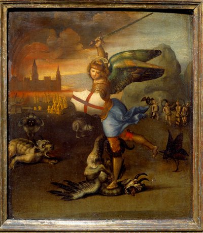 Saint Michel terrassant le dragon vers 1505 - Raphael