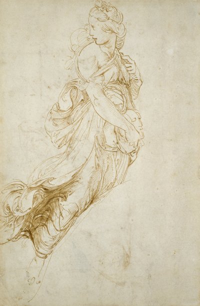 Étude pour la figure de Melpomène - Raphael