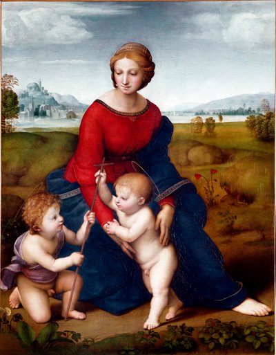 La Vierge dans la Prairie ou Madone du Belvédère - Raphael