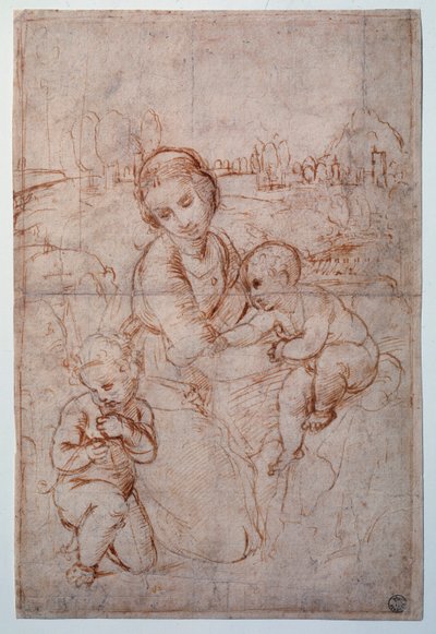 La Vierge du Prince Esterhazy (étude) - Raphael