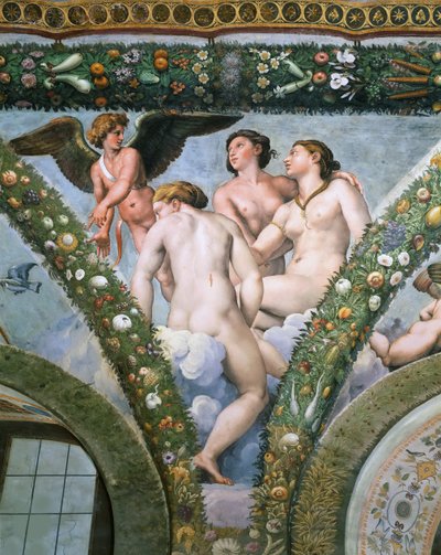 Cupidon et les Trois Grâces - Raphael