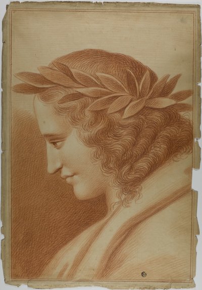 Poète couronné de laurier - Raphael