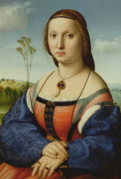 Portrait de Maddalena Doni, 1506 - Raffaello Sanzio Raphael