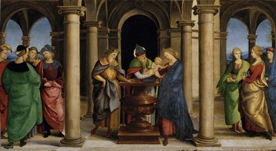 Présentation au Temple Panneau de prédelle du retable Oddi, 1503 - Raphael