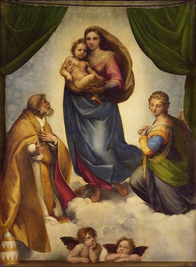 La Madone de la Chapelle Sixtine - Raphael