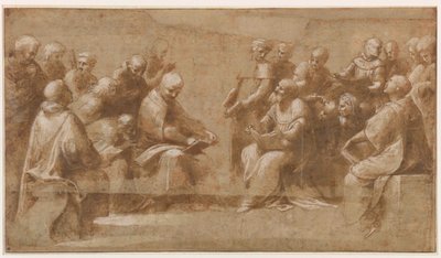 Étude pour La Dispute du Saint-Sacrement, 1508-1510 - Raphael