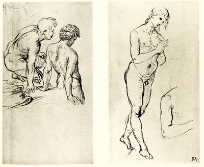 Étude sur une figure en prière - Raffaello Sanzio Raphael