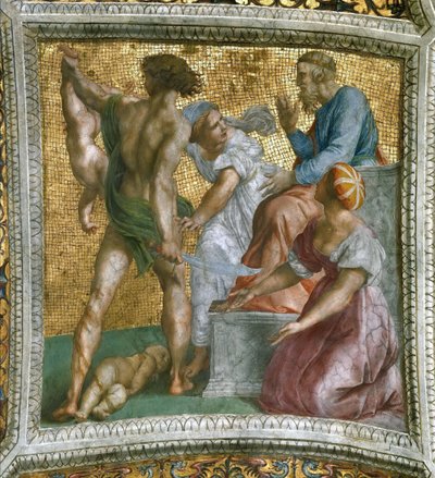 Le Jugement de Salomon Fresque au plafond dans la Stanza della Segnatura, ca 1510-1511 - Raphael