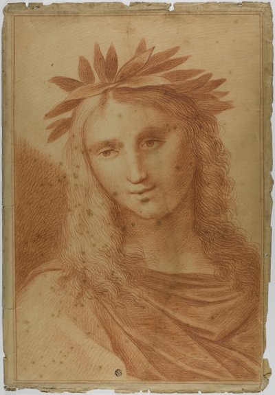 Femme couronnée de laurier - Raphael