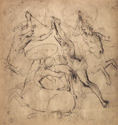 Hercule tue le centaure - Raffaello Sanzio Raphael