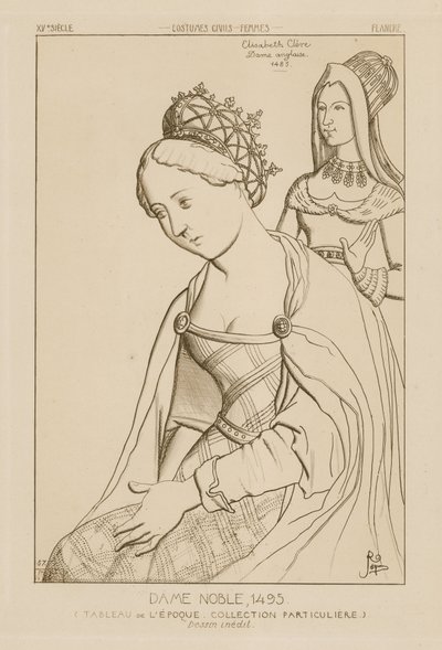 Elizabeth Clere, noble anglaise, 1495 - Raphael Jacquemin