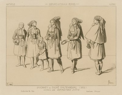 Costumes nationaux allemands - Duché de Saxe-Altenbourg (1815) - Raphael Jacquemin