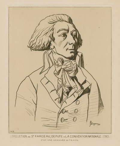 Louis-Michel le Peletier, député de la Convention nationale, 1793 - Raphael Jacquemin