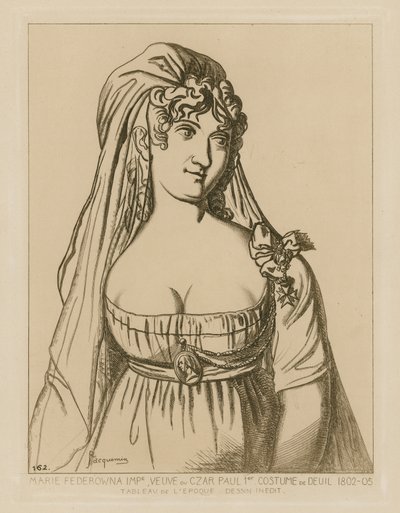 Maria Feodorovna, veuve du tsar Paul Ier de Russie - Raphael Jacquemin