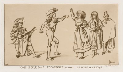Danseurs espagnols à la fin du XVIIIe siècle - Raphael Jacquemin