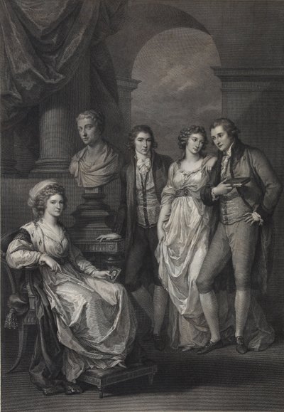 Portrait de famille de Catherine Petrovna Baryatinskaya (1750-1811), née princesse de Holstein-Beck (1793) - Raphael Morghen