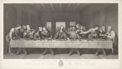 La Cène - Raphael Morghen