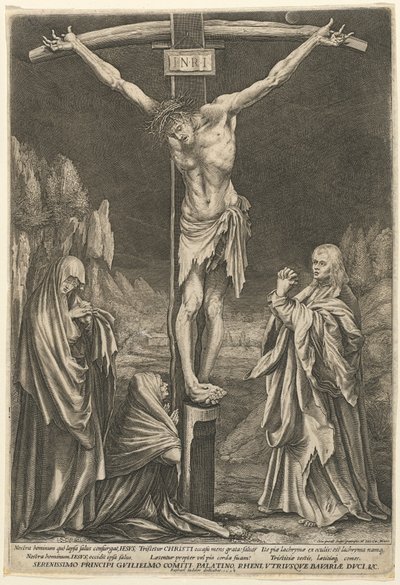 La petite crucifixion - Raphael Sadeler I after Matthias Grünewald