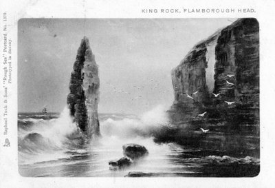 King Rock, Flamborough Head, East Riding, Yorkshire, 1903 - Raphael Tuck