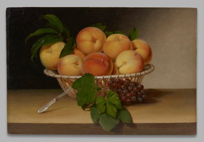 Nature morte : Panier de pêches - Raphaelle Peale