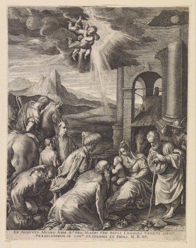 Adoration des Mages - Raphaël Sadeler (I)
