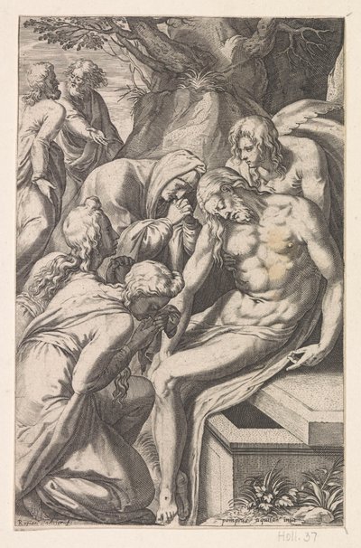 Lamentation et mise au tombeau du Christ - Raphaël Sadeler (I)