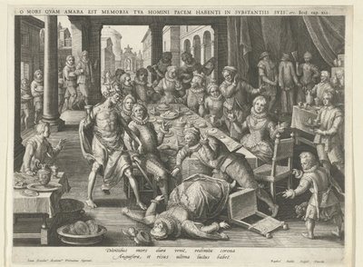 La mort est amère pour les riches - Raphaël Sadeler (I)