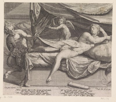 Jupiter et Antiope - Raphaël Sadeler (I)
