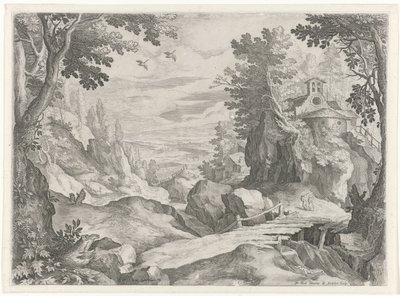 Paysage avec une chapelle - Raphaël Sadeler (I)