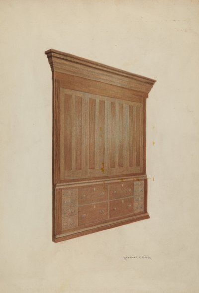 Cabinet - Raymond E. Noble