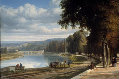 Promenade au parc de Saint-Cloud (détail) - Raymond Esbrat