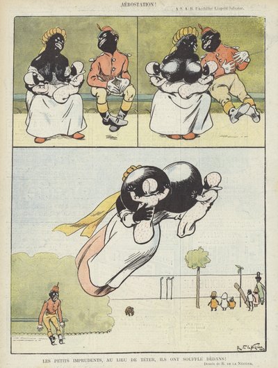 Illustration pour Le Rire (lithographie en couleur) - Raymond de la Neziere